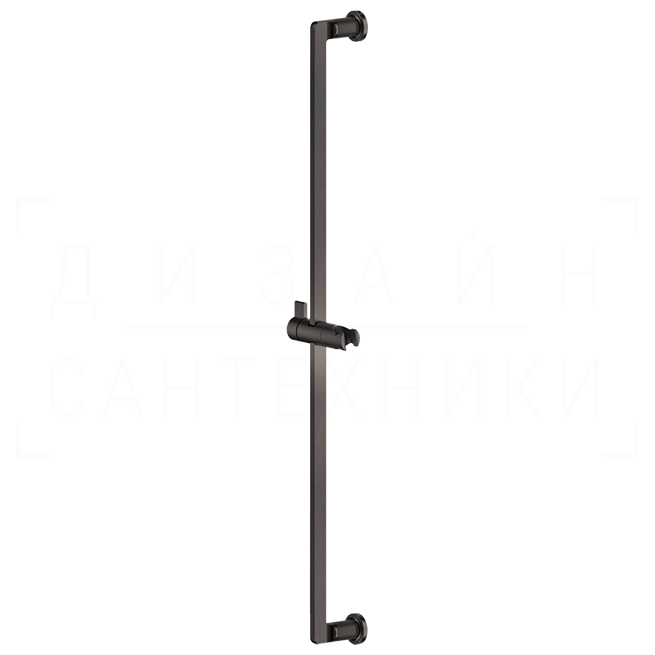 Gessi Inciso Душевая штанга 84,1 см, с держателем для лейки, цвет: black metal brushed PVD 58144#707