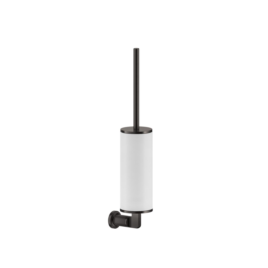 Gessi Inciso Ершик для унитаза подвесной с латунной колбой, цвет: black metal brushed PVD 58519#707