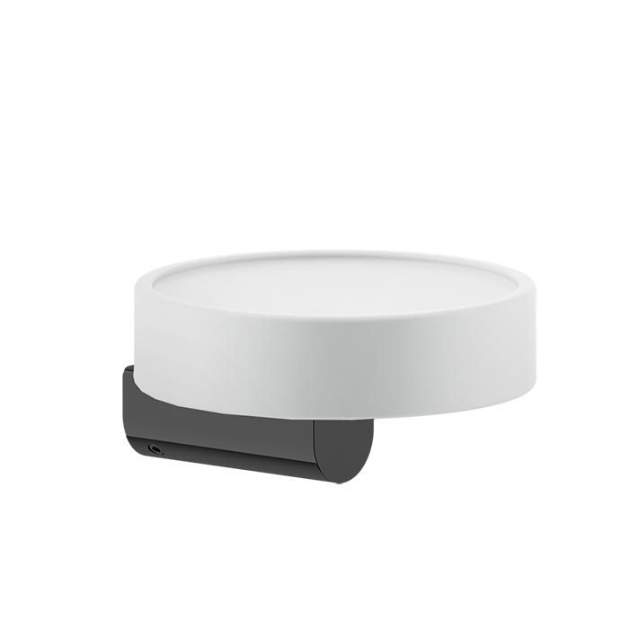 Gessi Rilievo Мыльница с керамической чашей, подвесная, цвет: black 59501#299