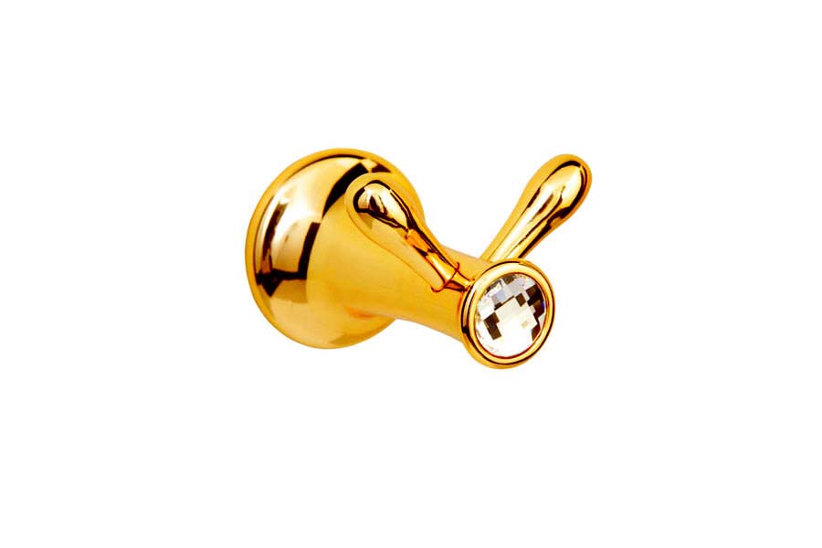 Boheme Chiaro Крючок для полотенец двойной, подвесной, цвет: gold 10506