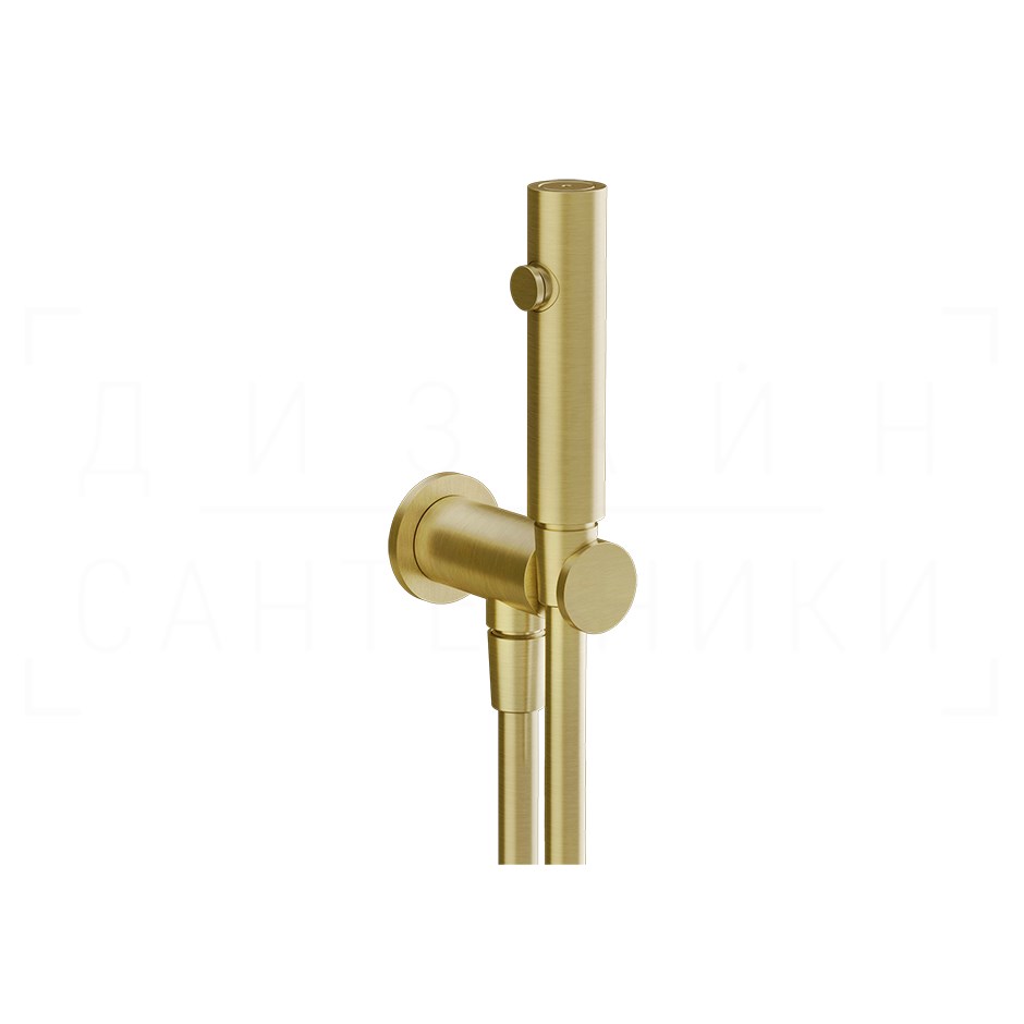 Gessi Total Look Гигиенический душ без смесителя, предохр.клапан, шланг 125 см, цвет: gold brushed 45123#716