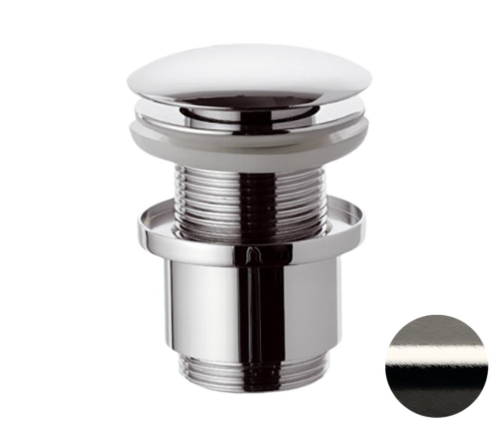 Remer Донный клапан click-clack без перелива, цвет: nichel spazzolato 904CC2114NP