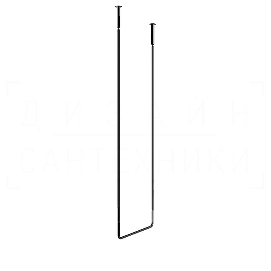 Gessi Goccia Полотенцедержатель потолочный 46,4x160h см, подвесной, цвет: black metal PVD 38144#706