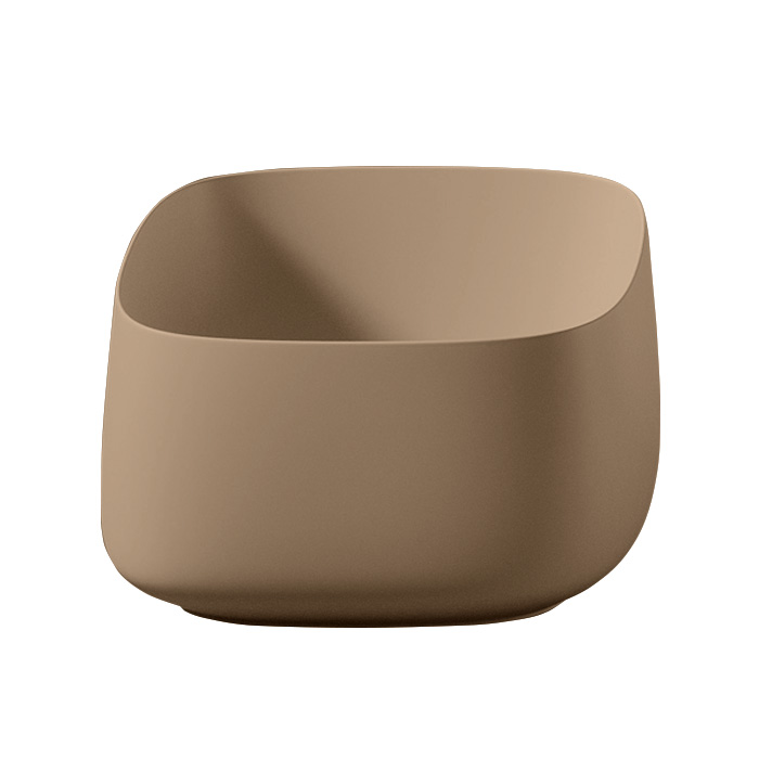 ArtCeram Cognac Раковина чаша 43x43x22h см, без перелива, покрытие Saniglaze, цвет: brown tortora COL006 40 00