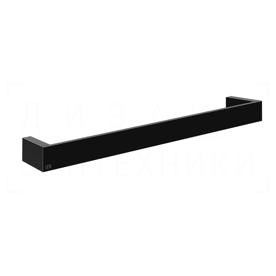 Gessi Inverso/Rettangolo Полотенцедержатель 46,5 см, подвесной, цвет: black metal PVD 20900#706