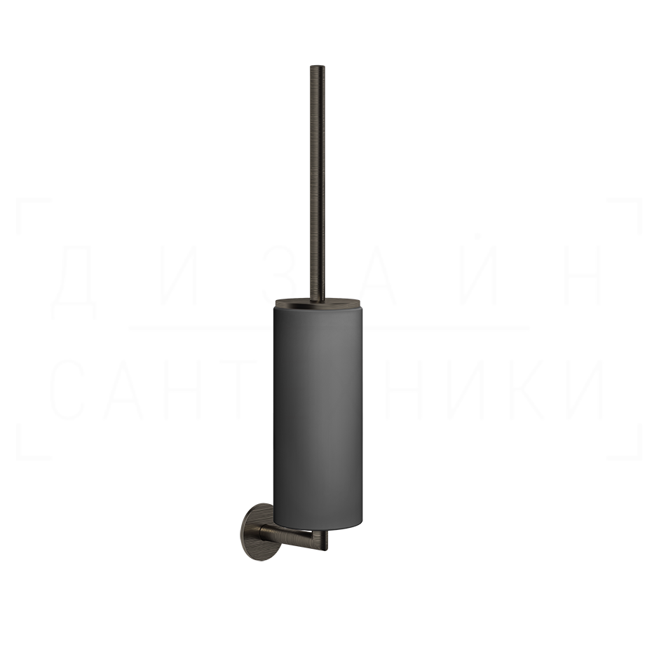 Gessi Ventaglio Ершик для унитаза подвесной, с кермической колбой Neolite, цвет: black/aged bronze 63620#187