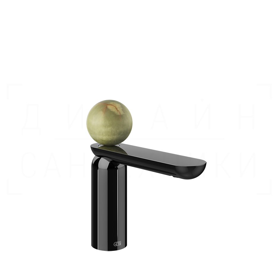 Gessi Perle Смеситель для раковины, с донным клапаном, излив 13,2 см, цвет: black metal PVD 74551#706