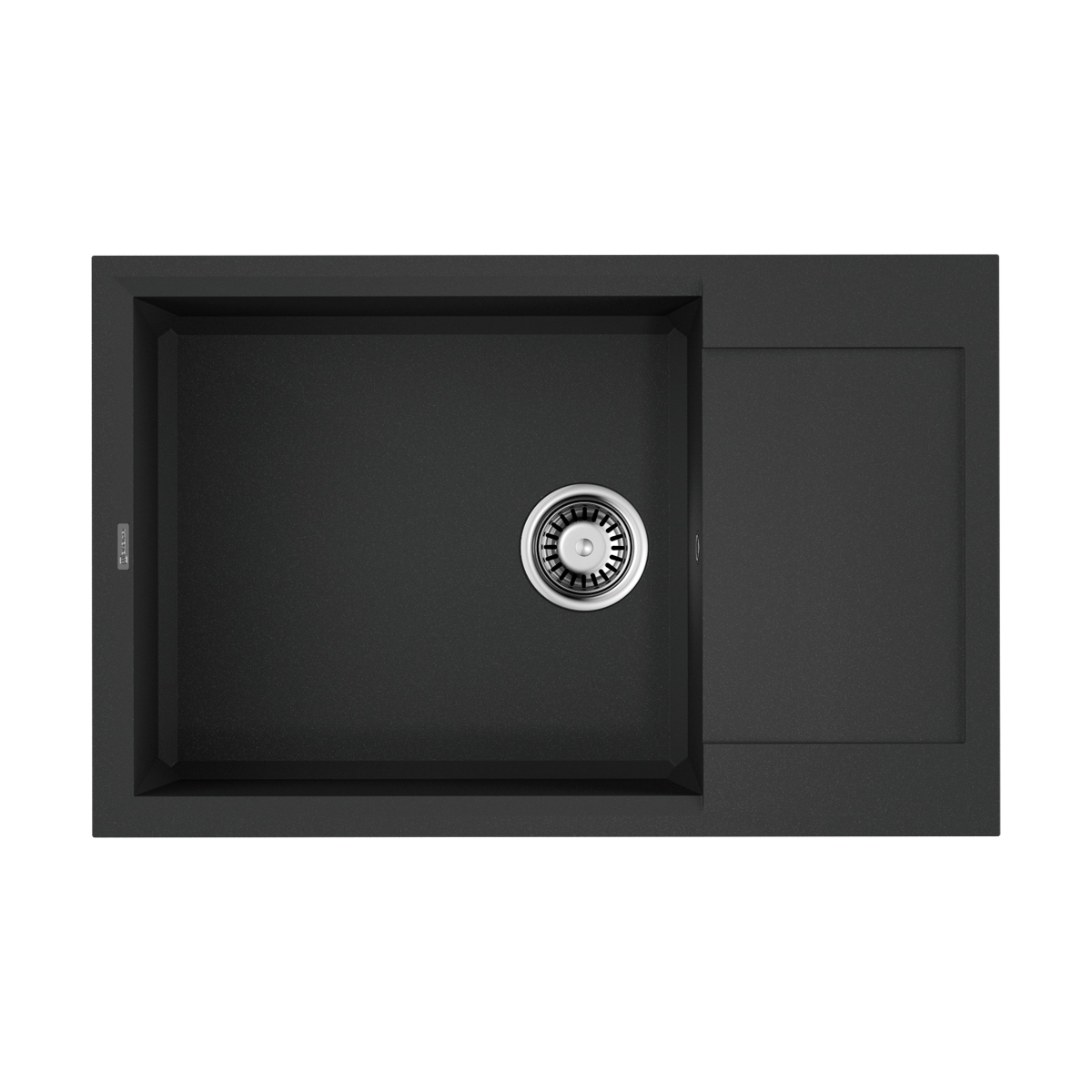 Omoikiri Sakaime 78-LB-BL Кухонная мойка Tetogranit 78x50 см, цвет: черный 4993900
