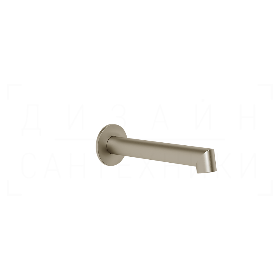 Gessi Ingranaggio Излив настенный для ванны 19,2 см, фиксированный, цвет: finox brushed nickel 63603#149