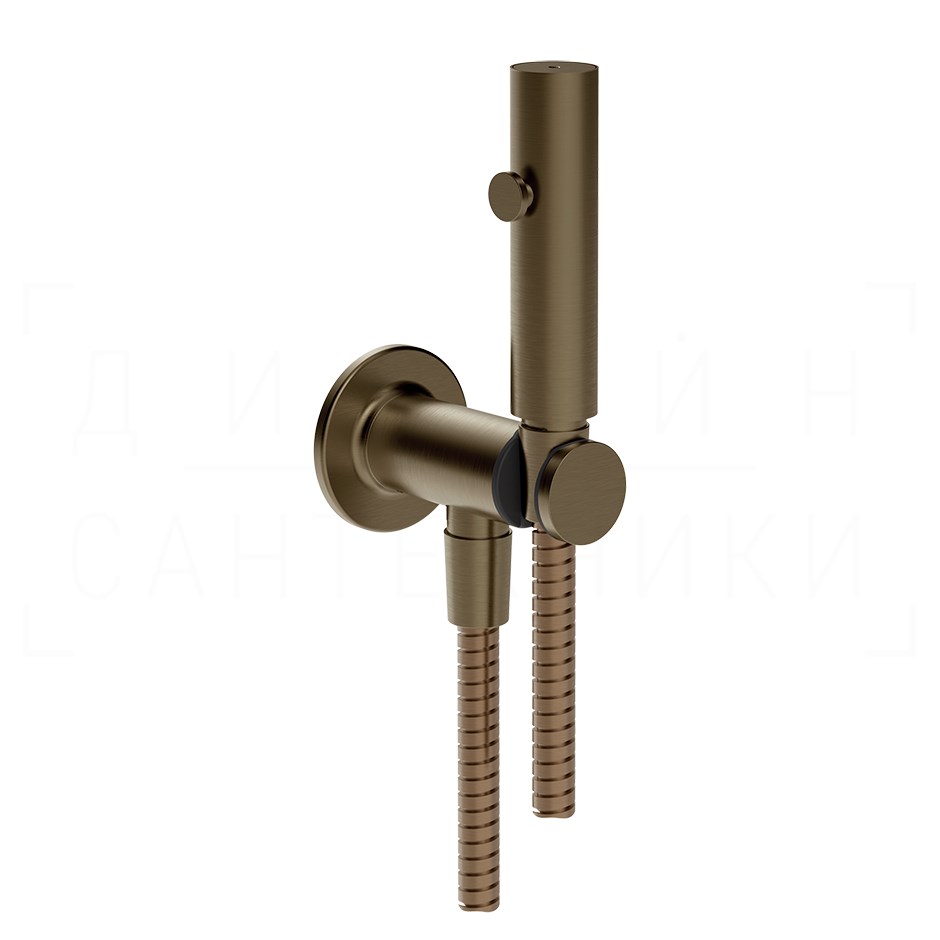 Gessi Inciso Гигиенический душ без смес., с зап. кл., шланг 125 см, цвет: coffee bronze brushed PVD 58153#761