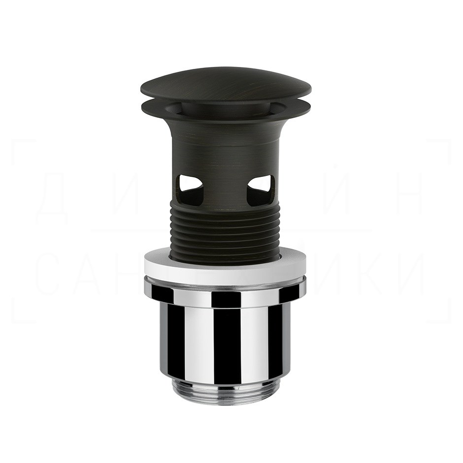 Gessi Донный клапан с переливом “Stop&Go”, цвет: aged bronze 01422#187