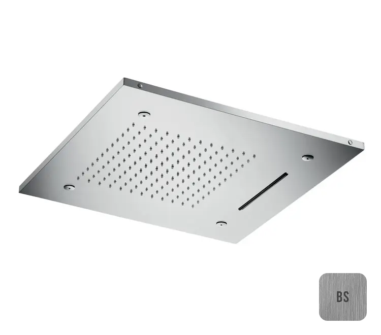 Almar Square 500 Потолочный душ 49,6х49,6 см, встраиваемый, 3 режима, цвет: brushed stainless steel E044140.BS