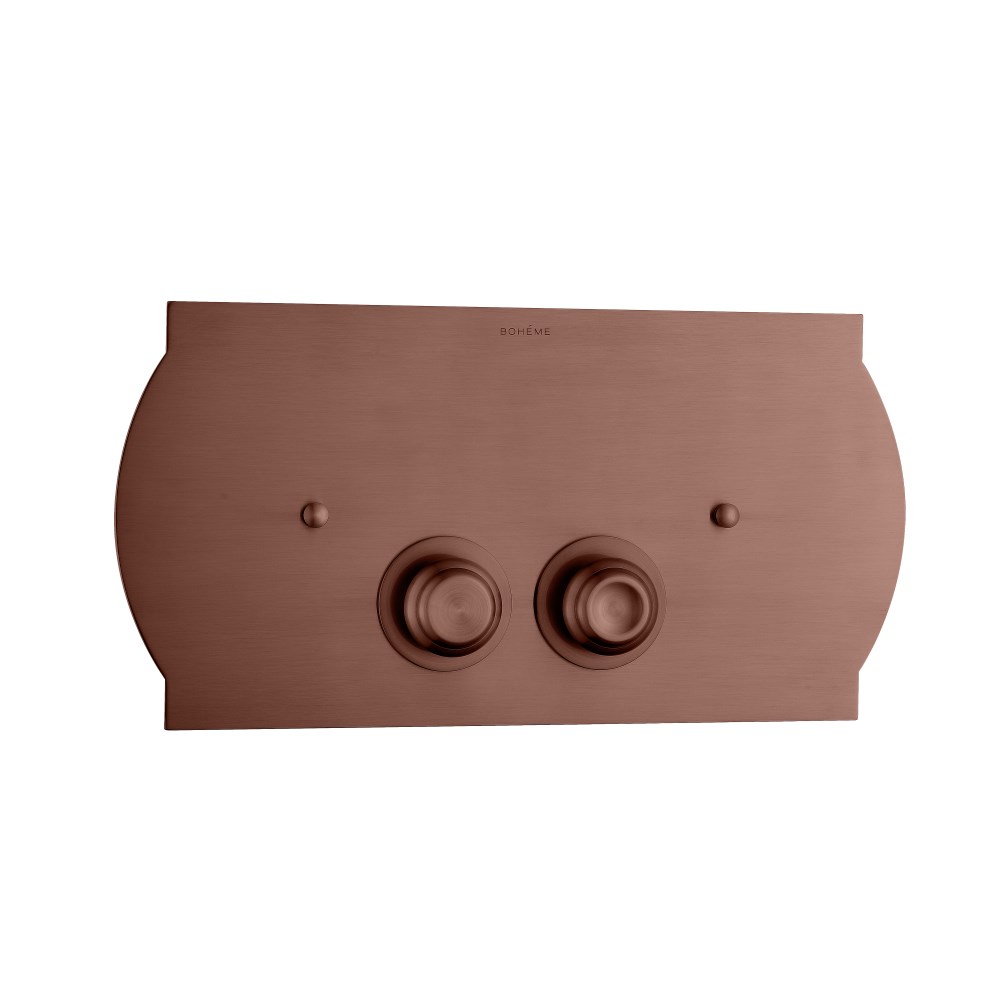 Boheme Кнопка смыва для инсталляции Geberit, 2 режима, нержавеющая сталь, цвет: copper brushed 651-CB