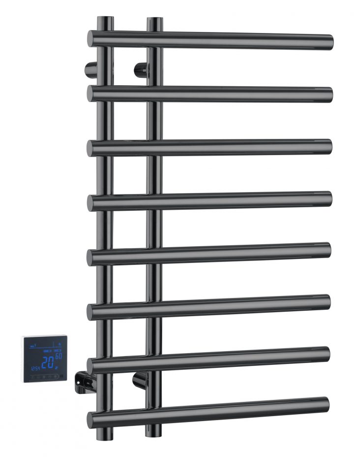 Boheme Uno Spirale Полотенцесушитель электрический 50x80h см, цвет: shine gun metall 722-SGM