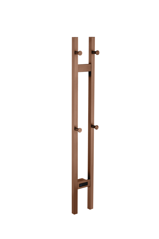 Boheme Duo Полотенцесушитель электрический 17х120h см, цвет: brushed bronze 728-BRB