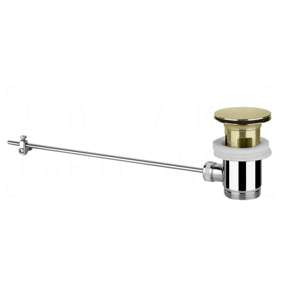 Gessi Донный клапан автоматический, с переливом, цвет: brass PVD 29263#710