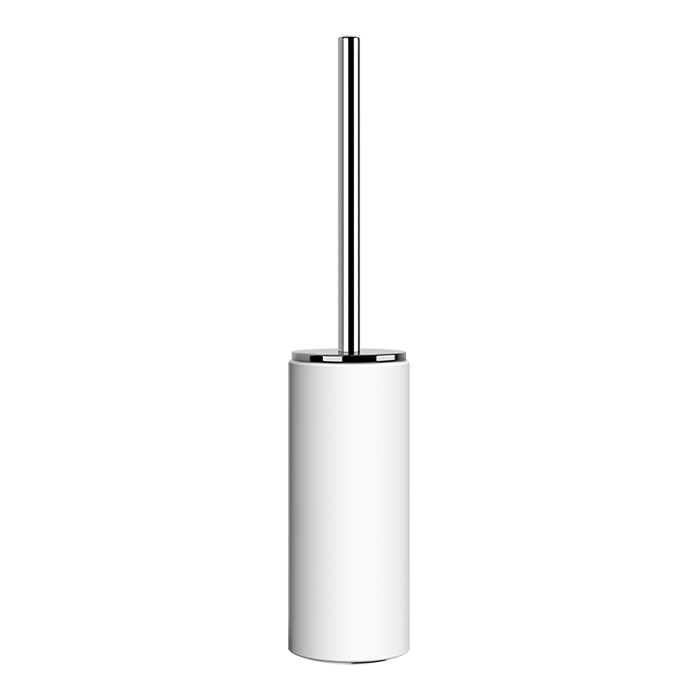Gessi Ingranaggio Ершик для унитаза подвесной с латунной колбой, цвет: хром/белый 63743#031