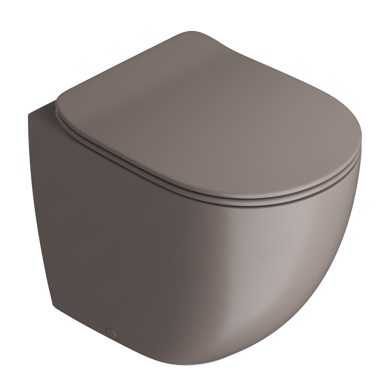ArtCeram File 2.0 Унитаз приставной безободковый 37x52 см, цвет: gravel FLV005 60 00