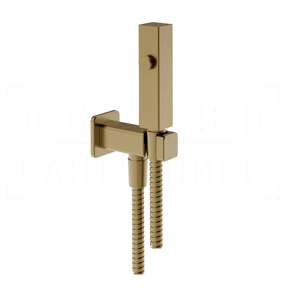 Gessi Total Look Гидроершик без смесителя, шланг 125 см, цвет: warm bronze brushed PVD 33823#726