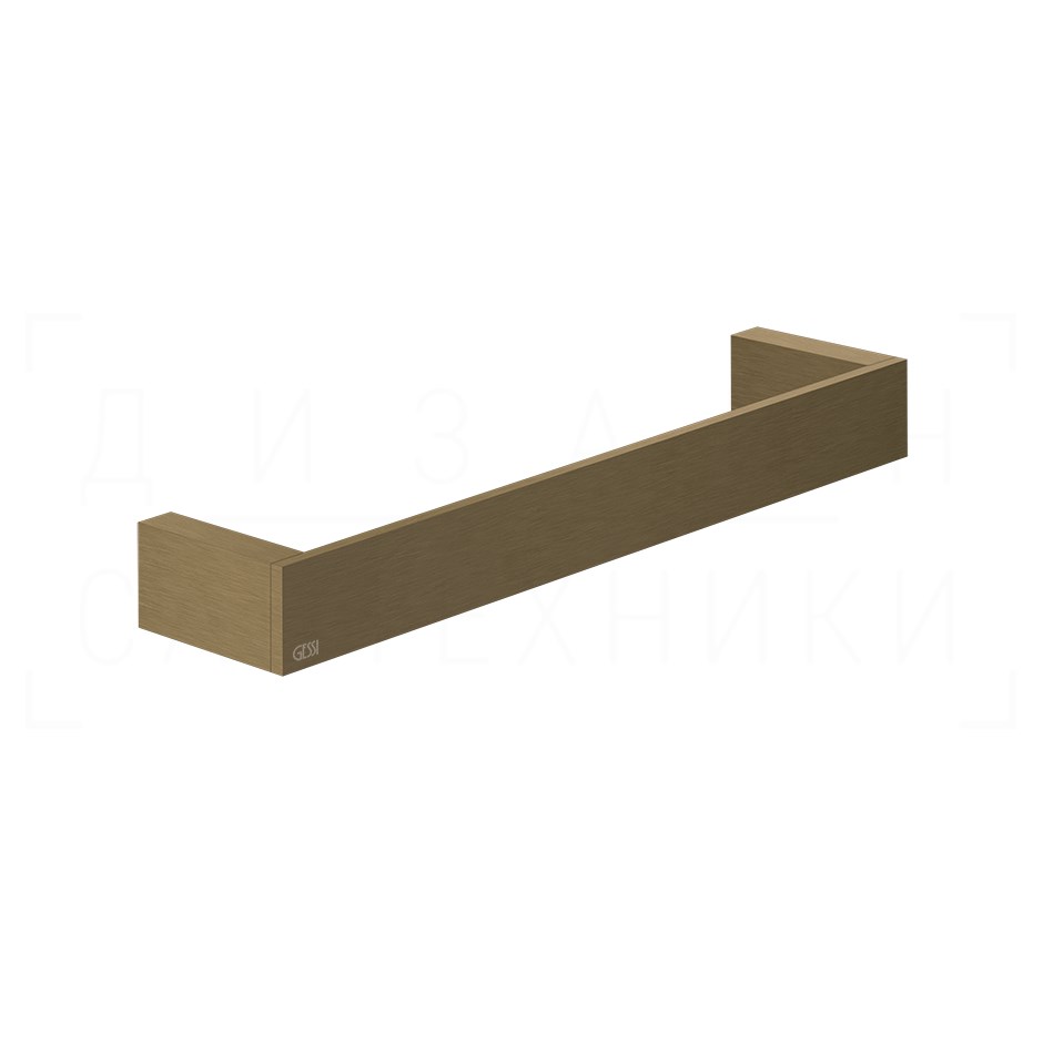 Gessi Inverso/Rettangolo Полотенцедержатель 31,5 см, подвесной, цвет: antique brass 20897#713