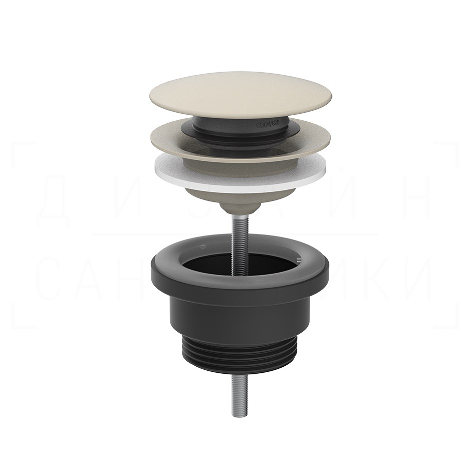 Gessi Донный клапан универсальный “Stop&Go”, цвет: matte greige 01421#273