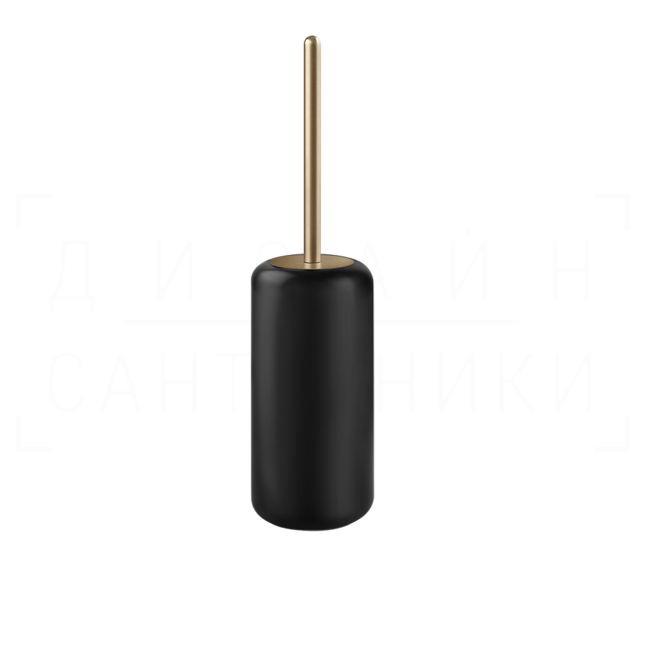 Gessi Goccia Ершик для унитаза напольный, колба Gres, цвет: black/warm bronze brushed PVD 38044#726