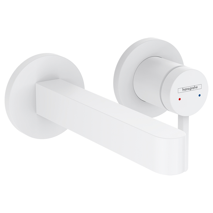 Hansgrohe Finoris Смеситель для раковины встраиваемый, внешняя часть, цвет: матовый белый 76051700