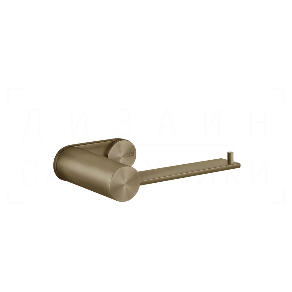 Gessi 316 Держатель туалетной бумаги открытый, подвесной, цвет: deep bronze brushed PVD 54749#791