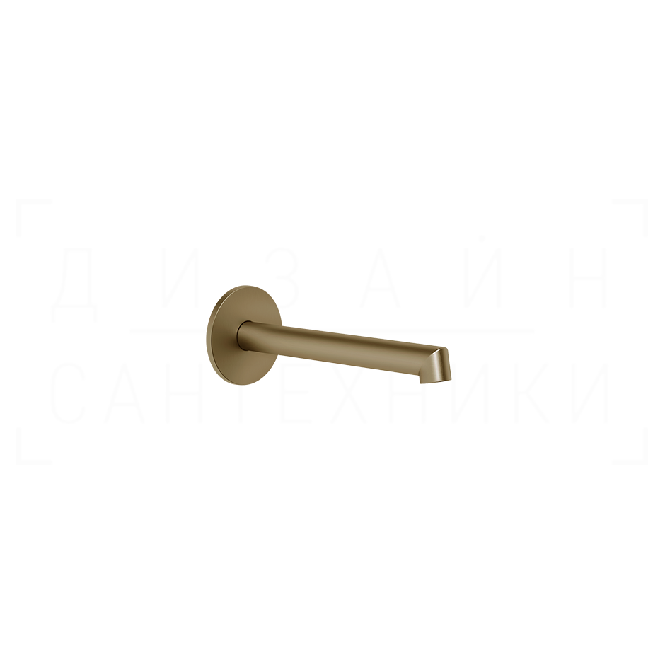 Gessi Ingranaggio Излив настенный 16,4 см, фиксированный, цвет: deep bronze brushed PVD 63403#791