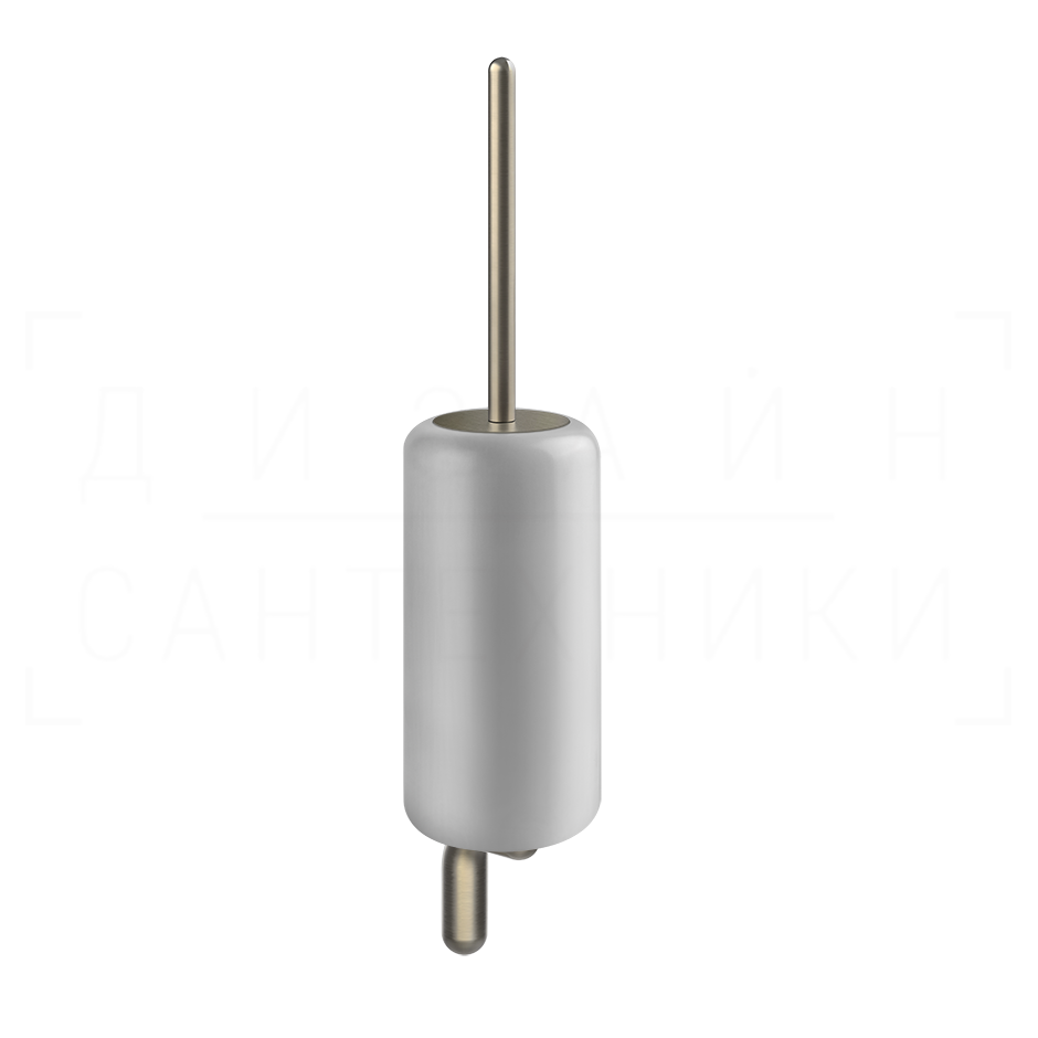 Gessi Goccia Ершик для унитаза подвесной, колба Gres, цвет: white/finox brushed nickel 38019#149