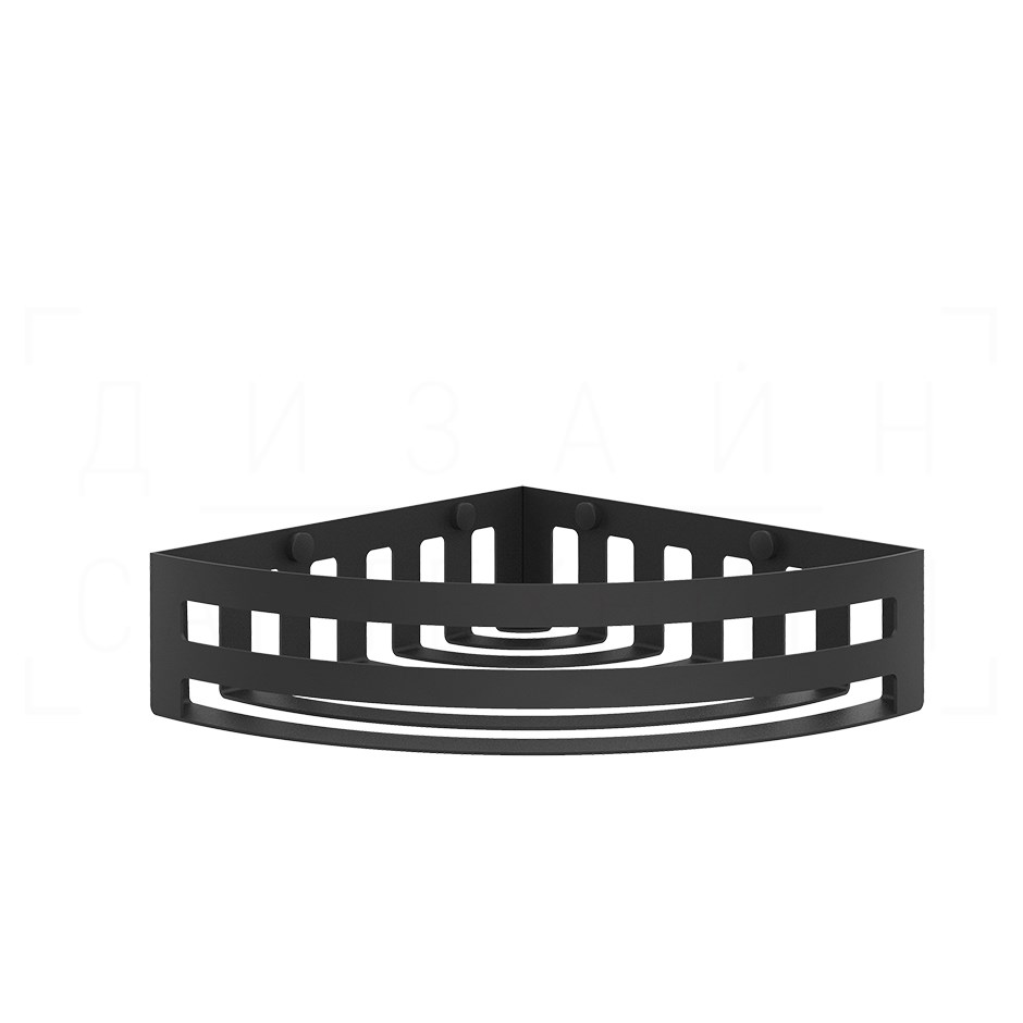 Gessi Rilievo Полка металлическая угловая 28 см, подвесная, цвет: matte black 59561#299