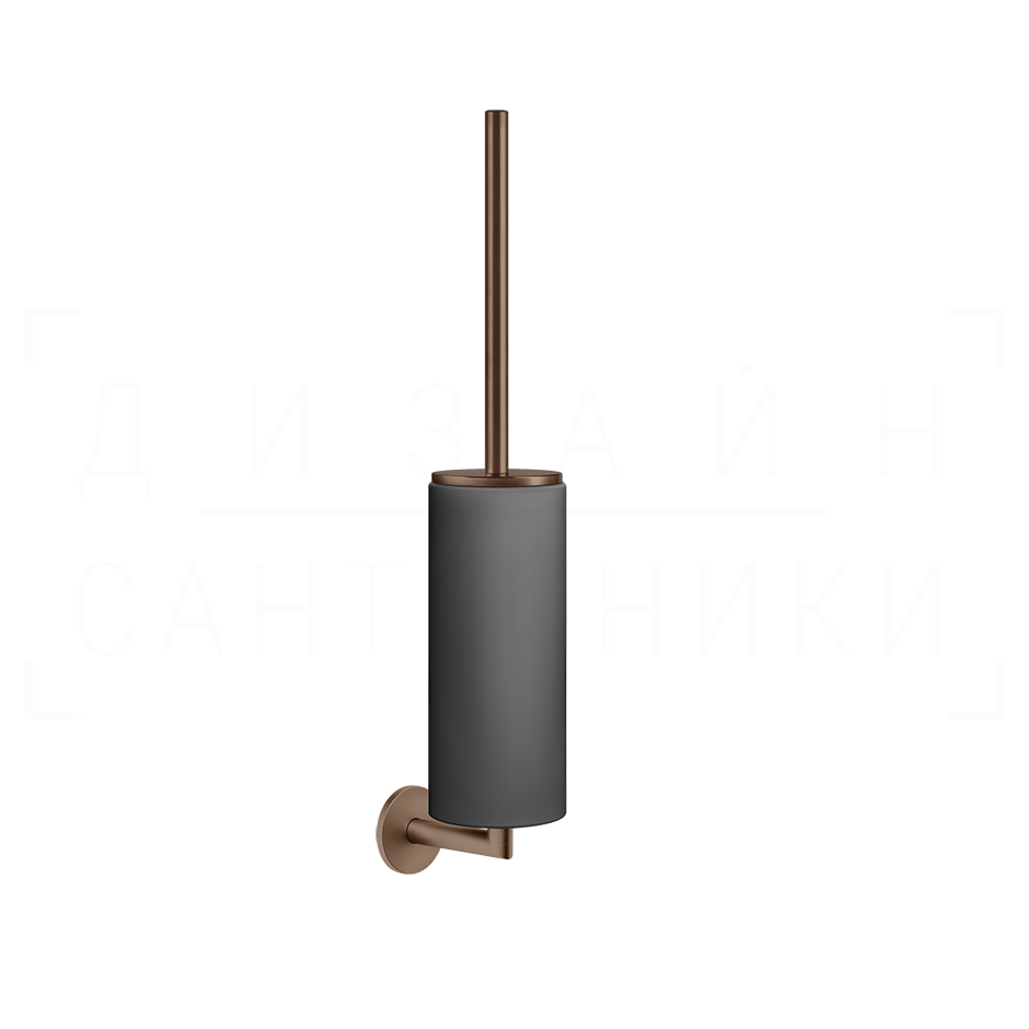 Gessi Ventaglio Ершик для унитаза подвесной, колба Neolite, цвет: black/copper brushed PVD 63620#708