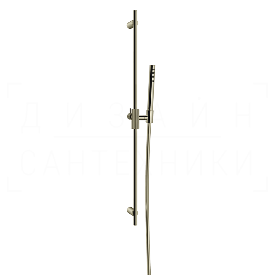 Gessi Inverso Душевой гарнитур: ручной душ, штанга, держатель, шланг 150 см, цвет: nickel PVD 63584#720