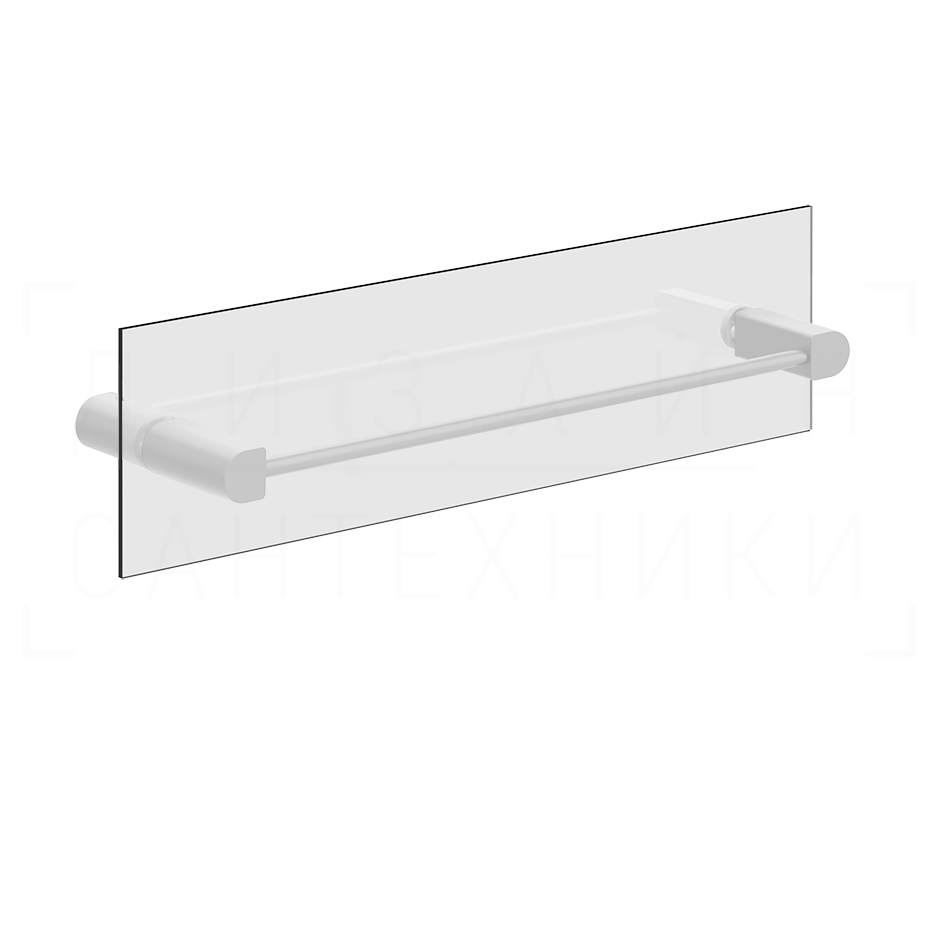 Gessi Rilievo Полотенцедержатель для крепления на стекло 47,8 см, цвет: matte white 59564#279