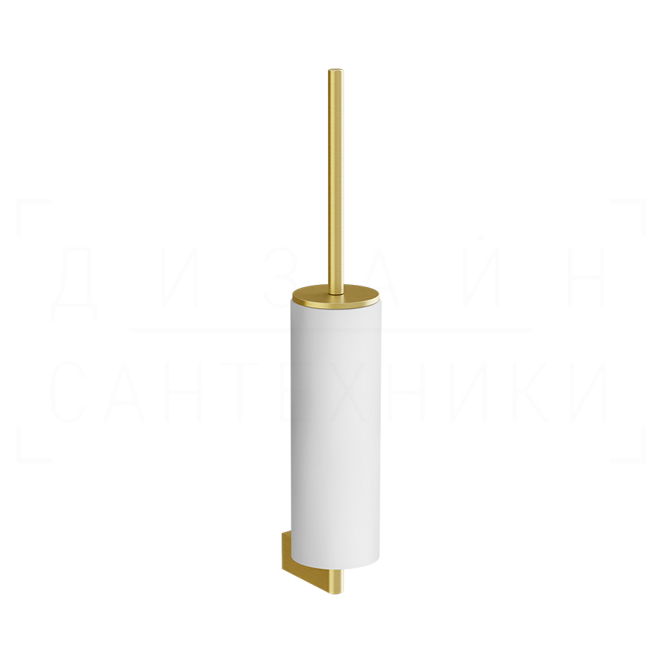 Gessi Origini Ершик для унитаза подвесной, с кермической колбой Neolite, цвет: white/gold brushed 66419#716