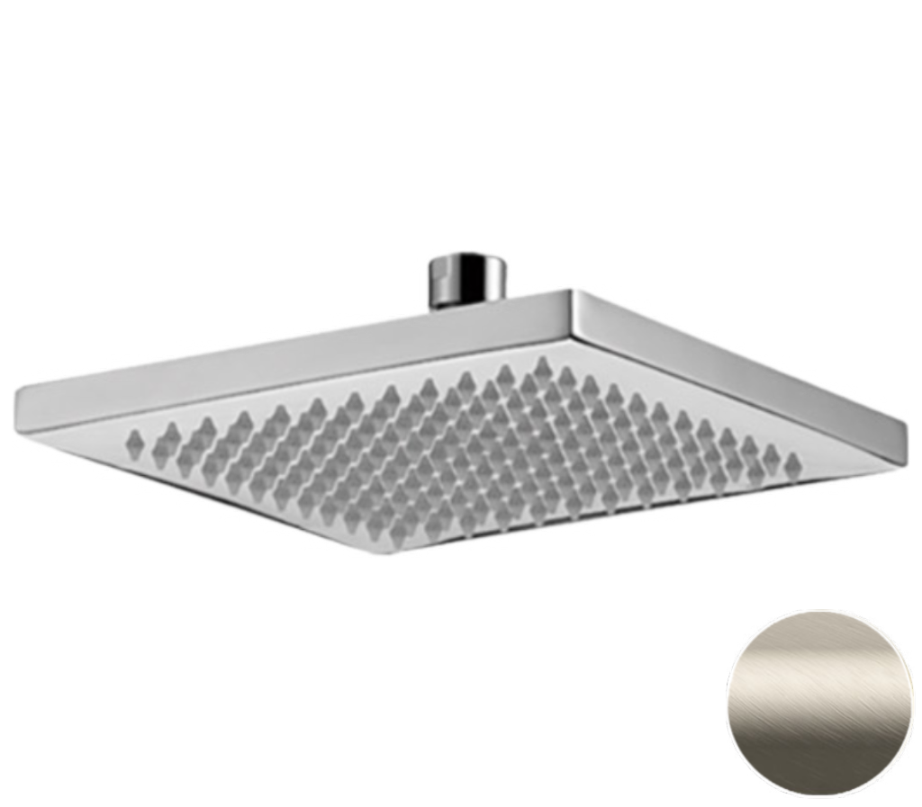 Remer Верхний душ 20x20 см, 1 режим, без кронштейна, цвет: visual inox 359SSXVX