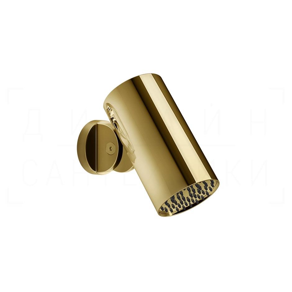 Gessi Spotwater Верхний душ d7,9 см, настенный, 1 вид струи тропический ливень, цвет: gold PVD 57263#246