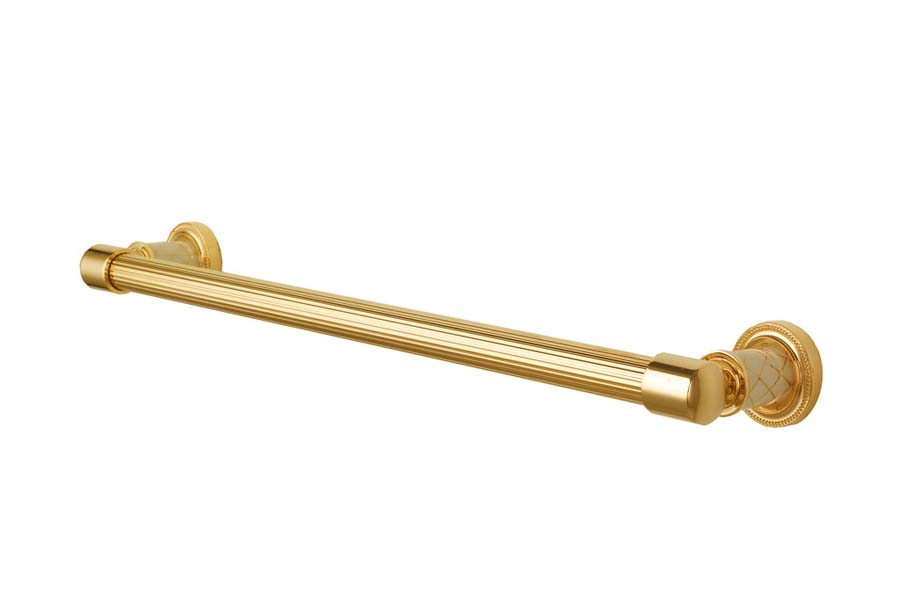 Boheme Murano Полотенцедержатель 60 см, подвесной, цвет: gold/white 10902-W-G