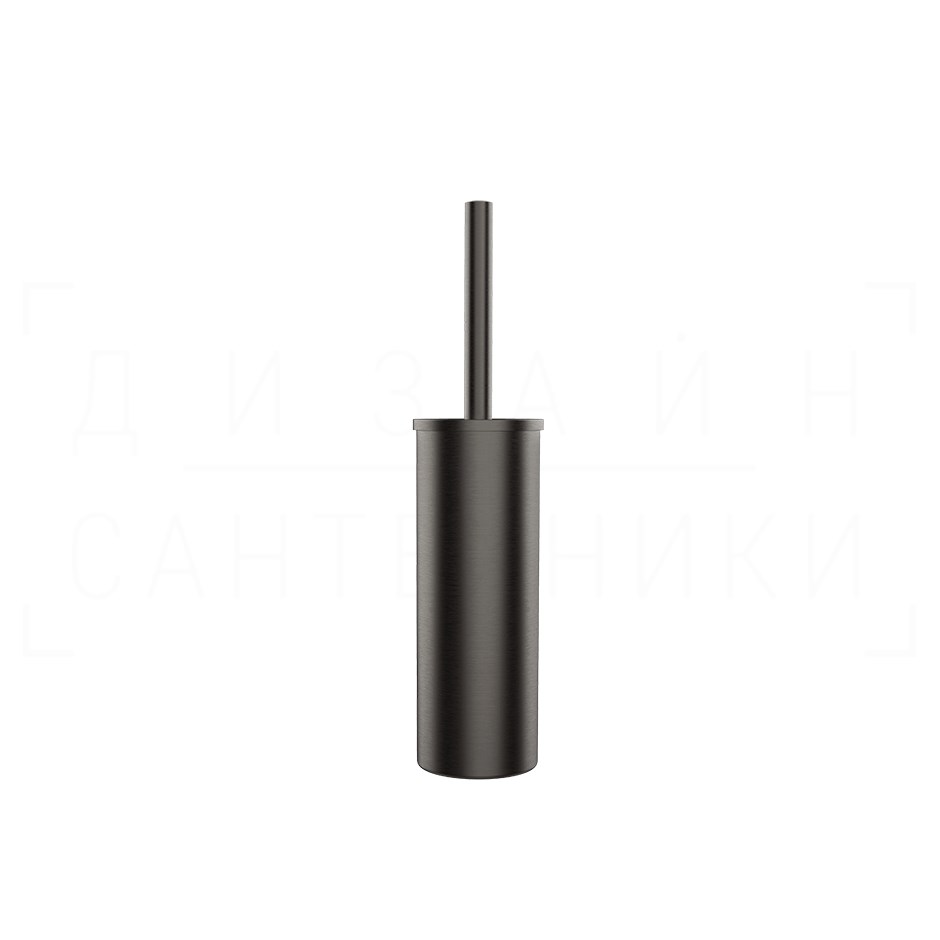 Gessi Rilievo Ершик для унитаза напольный, с латунной колбой, цвет: black metal brushed PVD 59543#707