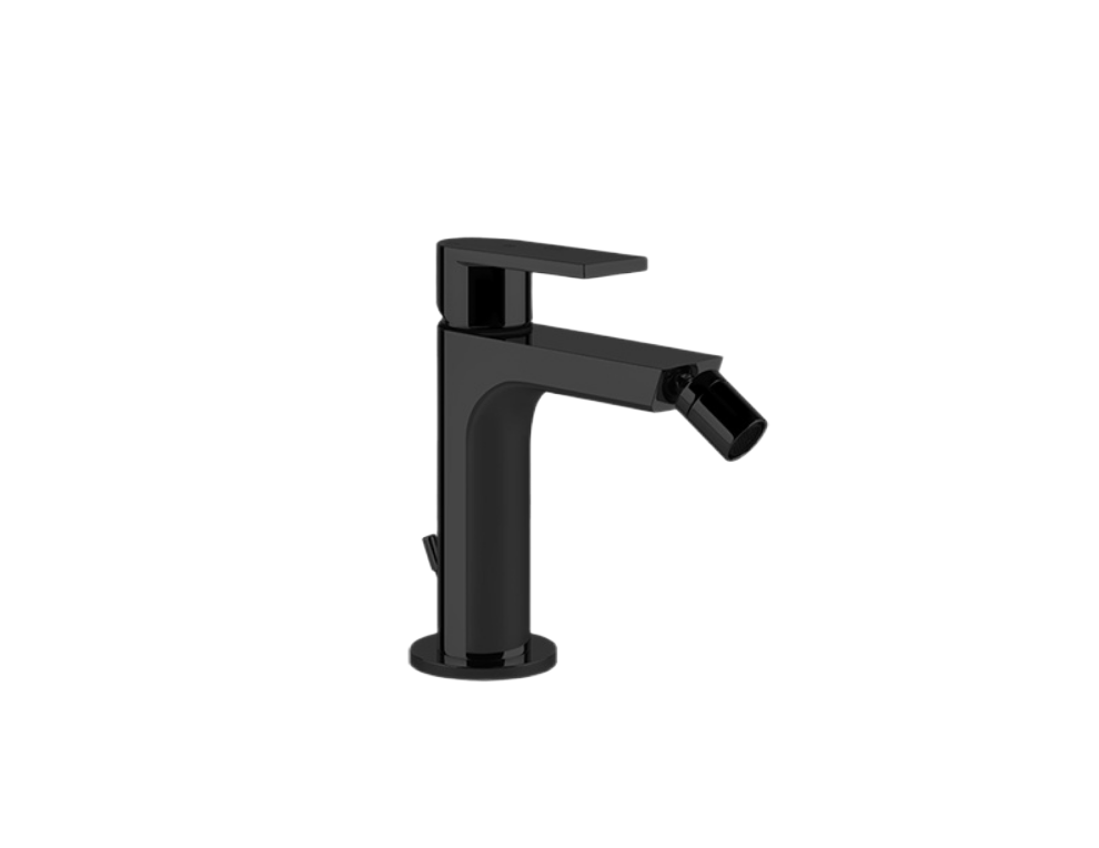 Gessi Emporio Via manzoni Смеситель для биде, однорычажный, с донным клапаном, цвет: matte black 38608#299