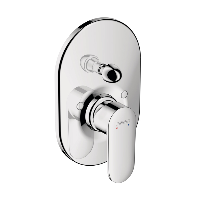 Hansgrohe Vernis Blend Смеситель для ванны встраиваемый на 2 потребителя, внешняя часть, цвет: хром 71449000