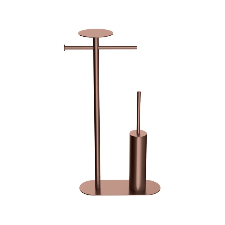 Boheme Venturo Стойка напольная с ершиком и полкой, цвет: copper brushed 10953-CB