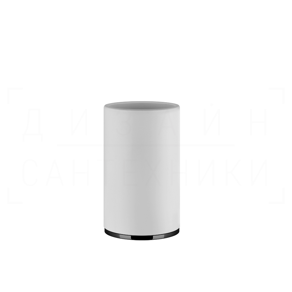 Gessi Inciso Стакан настольный, керамический Neolite, цвет: white/black metal PVD 58531#706