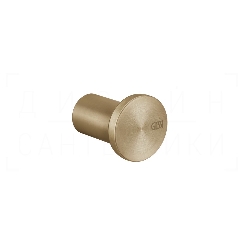 Gessi 316 Крючок для полотенец одинарный, подвесной, цвет: warm bronze brushed PVD 54821#726
