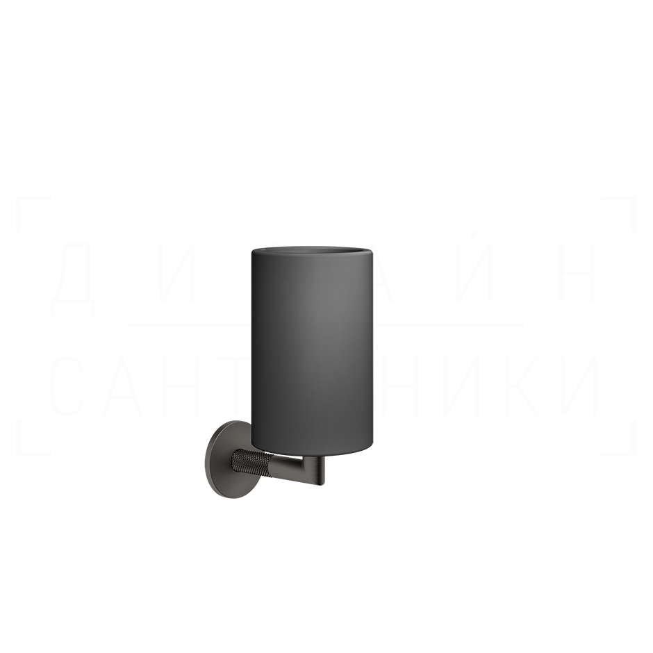 Gessi Anello Стакан подвесной, керамический Neolite, цвет: black metal brushed PVD 63708#707