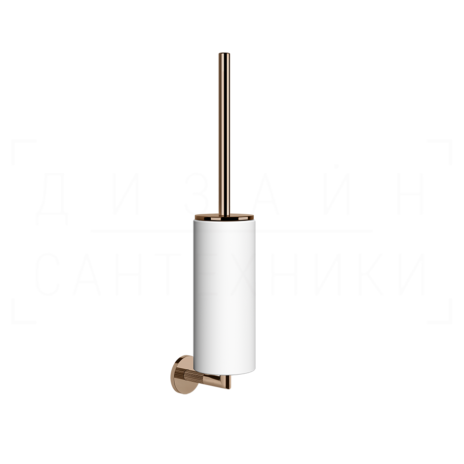 Gessi Ingranaggio Ершик для унитаза подвесной, с кермической колбой Neolite, цвет: white/copper PVD 63819#030