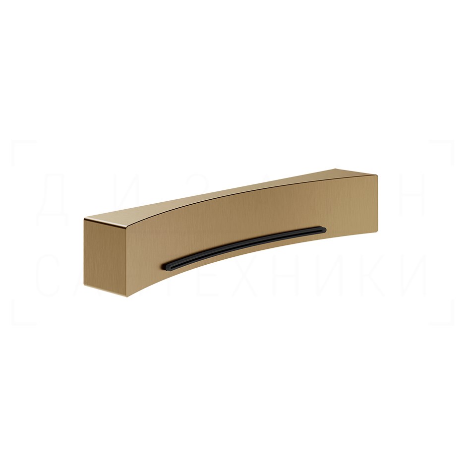 Gessi Perle Излив настенный для ванны, каскадный, цвет: deep bronze brushed PVD 57595#791