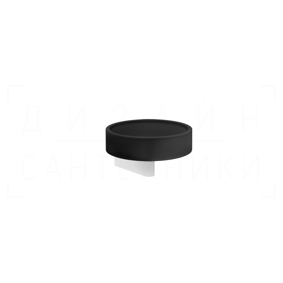 Gessi Origini Мыльница с керамической чашей Neolite, подвесная, цвет: black/matte white 66402#279