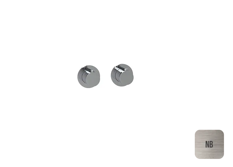 Almar Modular Round Термостат для душа, внешняя часть на 2-3 потребителя, цвет: nickel brushed E180132.NB
