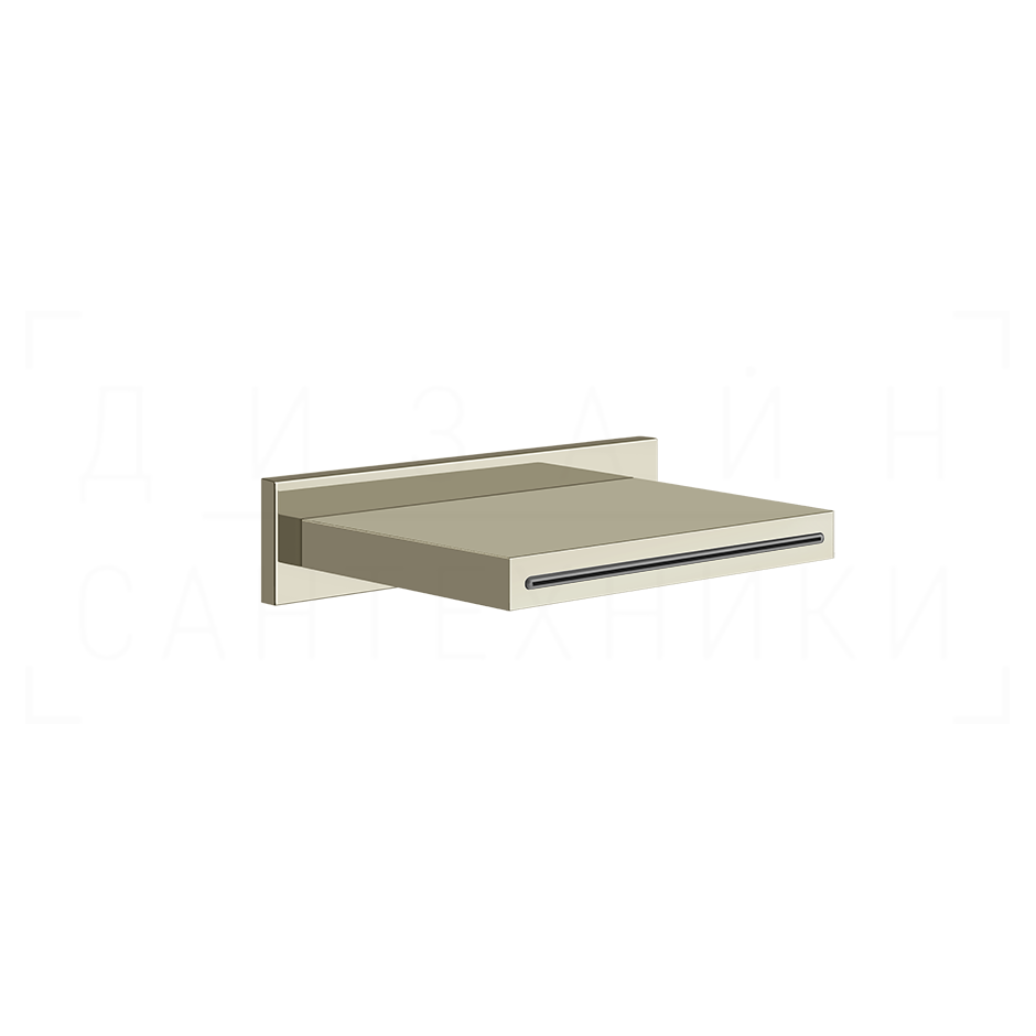 Gessi Cascata Излив настенный 15,2 см, каскадный, цвет: nickel PVD 20293#720